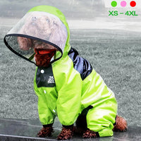 Adorable Dog Raincoat - Waterproof Jumpsuit Fun