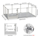 Premium Acrylic Dog Playpen - Extra Large 10-Panel Pet Enclosure