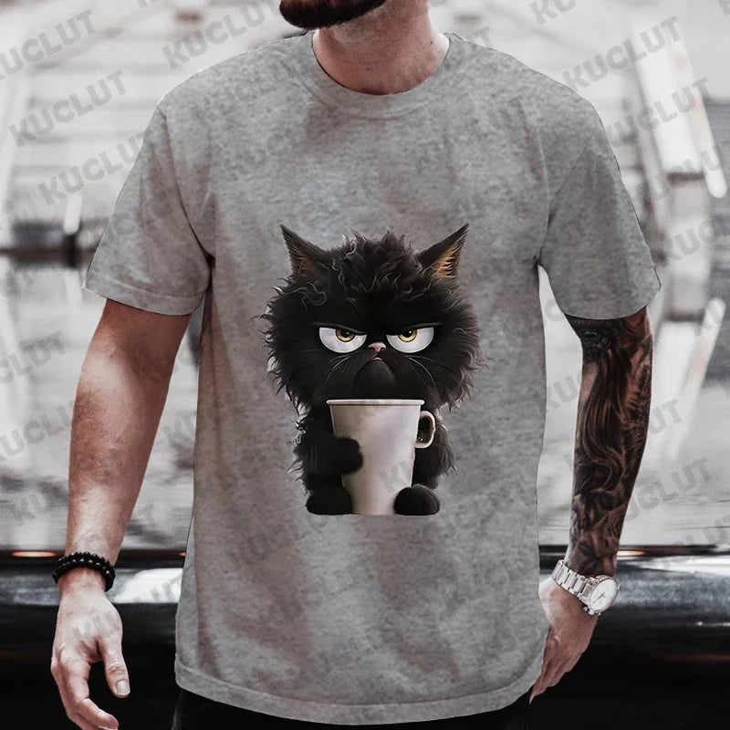 Black Cat Coffee Lover Tee