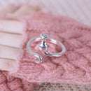 Protective Cat Ears Crochet Ring