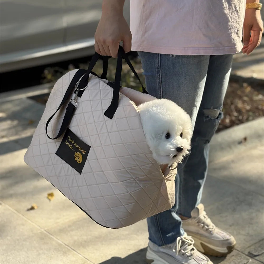 Pet Dog Cat Carrier Bag Portable Warm Kennel Car Seat Control Nonslip Dog Carriers Safe,Puppy Cat Pet Bed Chihuahua Pet Products