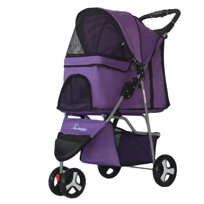 Lightweight Foldable Pet Tricycle Stroller