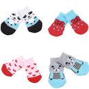 Pet Knit Sock Slippers - 4-Piece