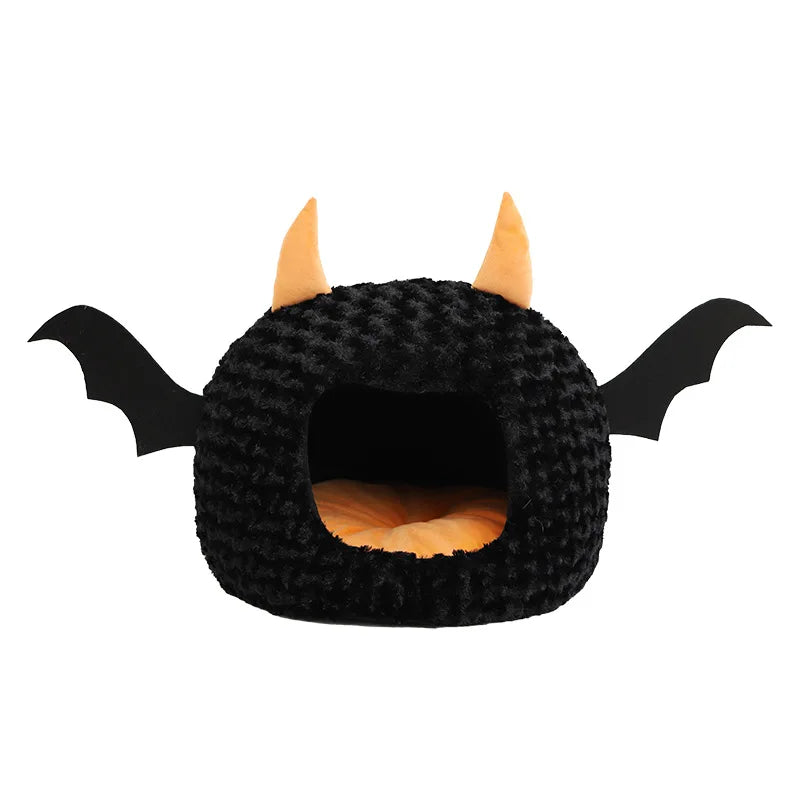 Halloween Bat Pet Cave Bed - Cozy Fall & Winter Warmth