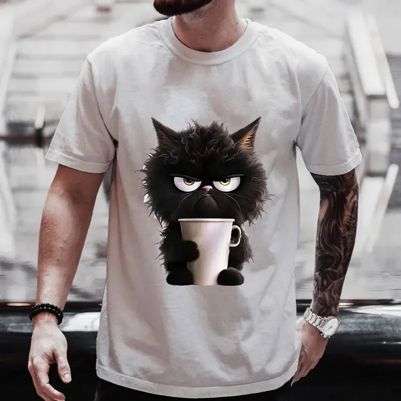 Black Cat Coffee Lover Tee