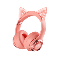 Cat Ear LED Bluetooth Headphones - Kids Wireless Gaming Headset