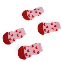 Pet Knit Sock Slippers - 4-Piece