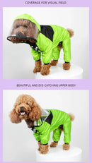 Adorable Dog Raincoat - Waterproof Jumpsuit Fun