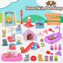 Pet Family Pretend Play Set - Mini House & Dolls