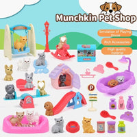 Pet Family Pretend Play Set - Mini House & Dolls