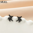 Dog Breed Cartoon Stud Earrings - Dachshund, Corgi & Chihuahua Designs