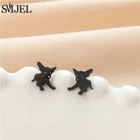 Dog Breed Cartoon Stud Earrings - Dachshund, Corgi & Chihuahua Designs