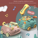 Baby Storyteller Electric Toy Children's Educational Early Learning Simulated Telephone Car Model with Light Music by Tail chasers
