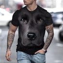 Cute Dog Face 3D Graphics Tee