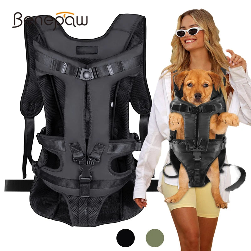 Benepaw Dog Carrier Backpack - Front-Facing Hands-Free Travel Bag