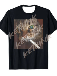 Interesting Smoking Cat Meme T-Shirt