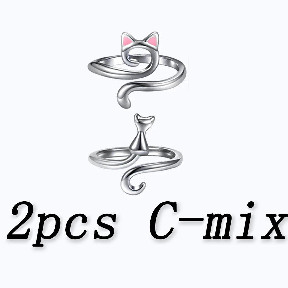 Protective Cat Ears Crochet Ring