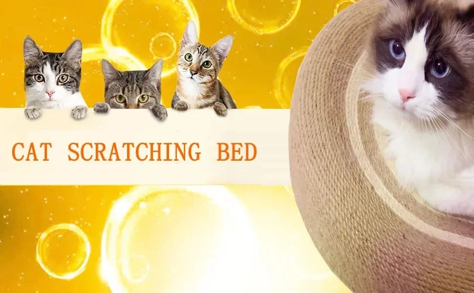 Cat Recliner Lounge - Portable Sisal Scratching Sofa