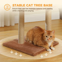 Multi-Level Cat Activity Tree with Scratching Posts & Hammock