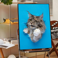 Cute Cats & Dogs Wall Art Poster - Waterproof