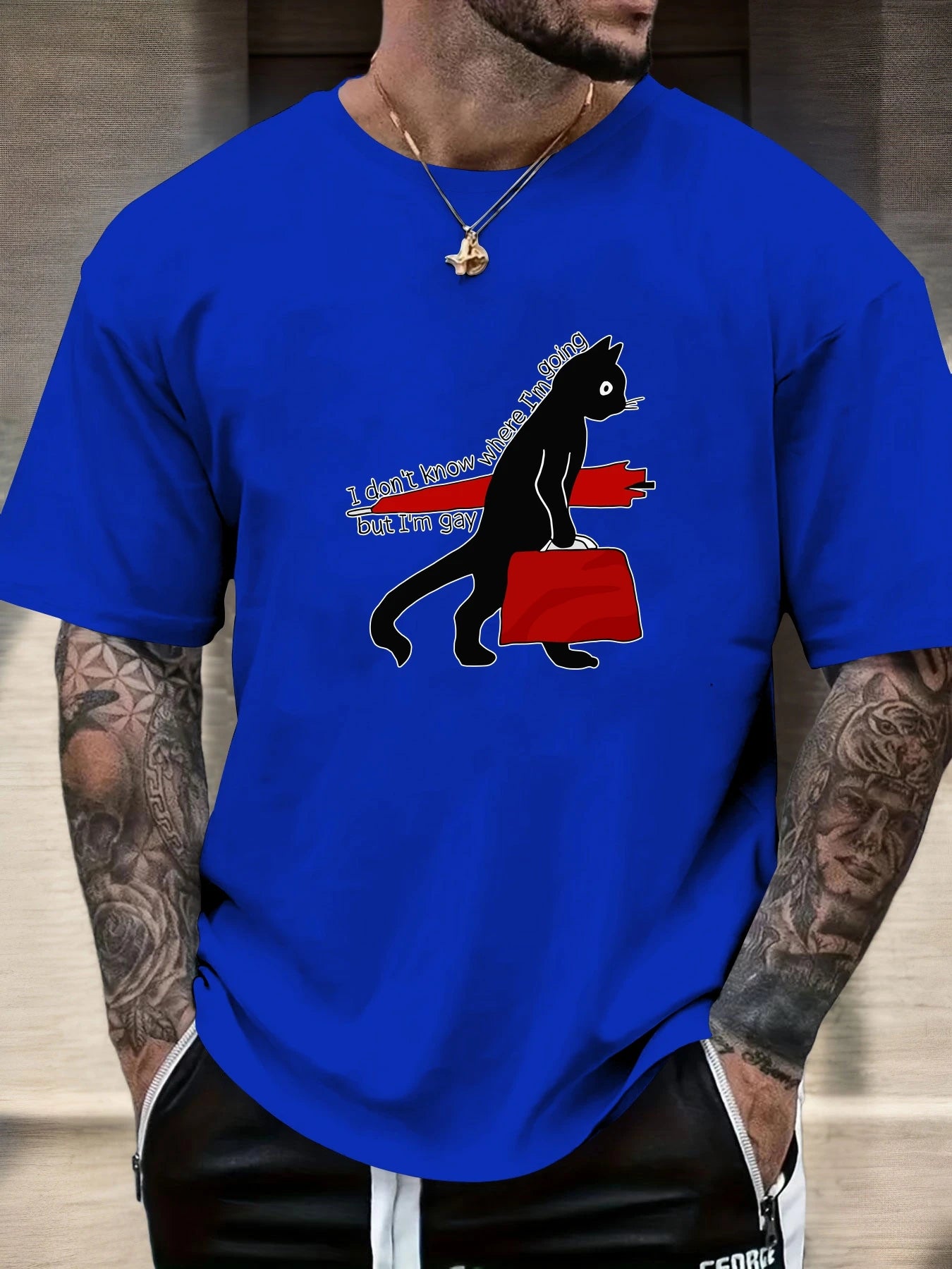 Cat Quote Graphic T Shirt