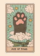 Black and White Cat Tarot Canvas Poster Good Luck Wall Art Pictures for Living Room Bedroom Playroom Modern Home Decor Gift by Tail chasers