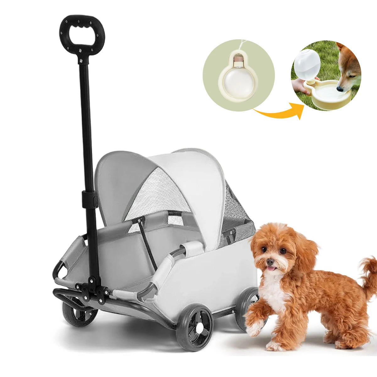 4-Wheel Durable Pet Stroller