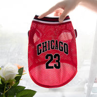Mesh Breathable Dog Basketball Jersey - Summer Cooling Vest