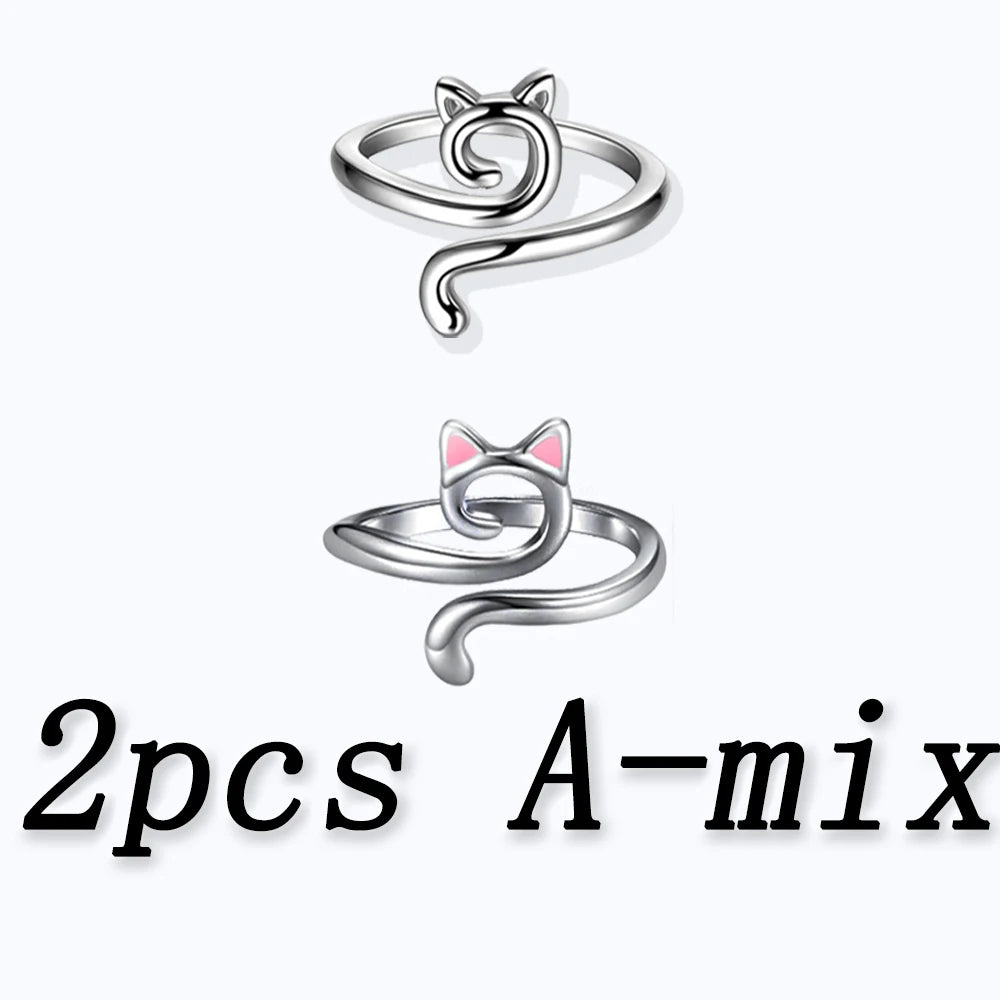 Protective Cat Ears Crochet Ring