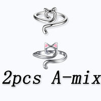 Protective Cat Ears Crochet Ring