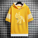 Men's Funny Bulldog Hooded Graphic Tee
