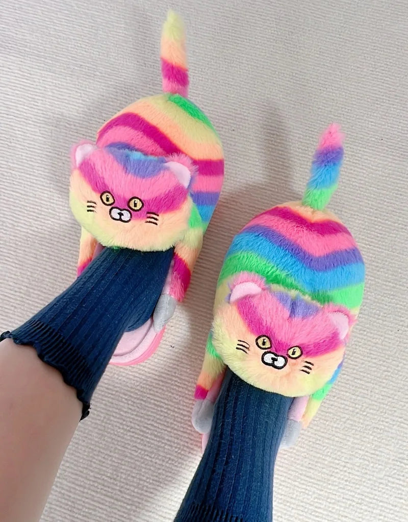 Cuddly Kawaii Cat Winter Slippers