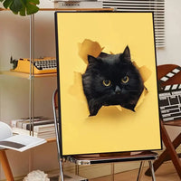 Cute Cats & Dogs Wall Art Poster - Waterproof