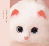 One Shoulder Bag Female Design Small Man Messenger Bag Versatile Hand Made Autumn and Winter Plush Cute Cat Bag by Tail chasers