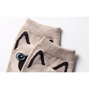 Playful Cat Cartoon Socks