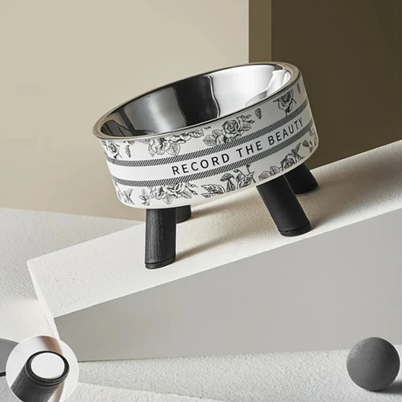 Beautiful Flower-Shaped Cat Bowl