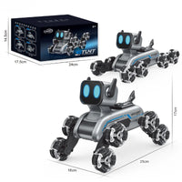 Remote Control Robot Dog | Gesture Sensing,Stunt Rc Cars, Interactive Pocket Emo Robot,Cool Lighting & Music by Tail chasers