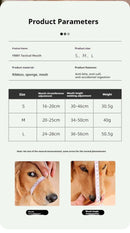 Reflective Tactical Muzzles for Medium Large Dogs Leads for Anti Barking Training Rope Guide Pet Mouth Cover Big Dog Accessories by Tail chasers