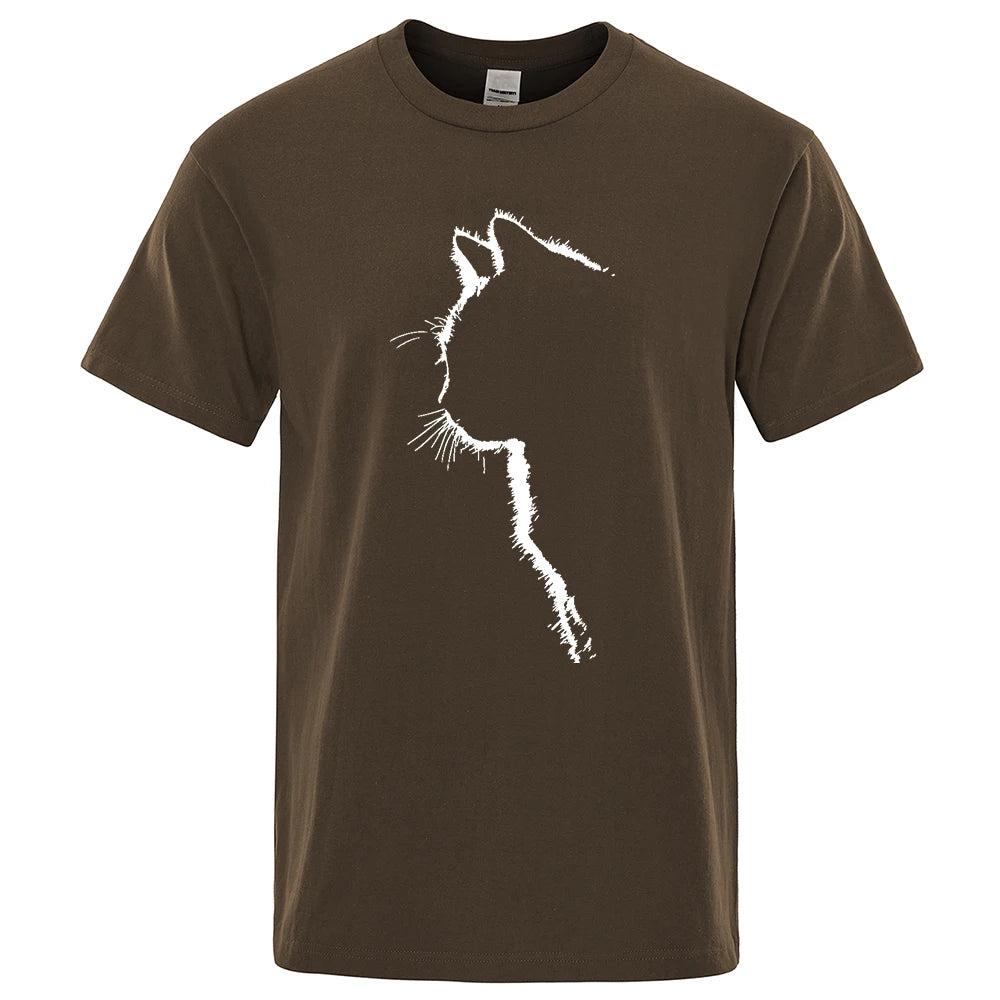 Cool Cat Print Men's T-Shirt