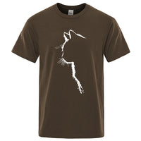 Cool Cat Print Men's T-Shirt