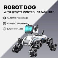 Remote Control Robot Dog | Gesture Sensing,Stunt Rc Cars, Interactive Pocket Emo Robot,Cool Lighting & Music by Tail chasers