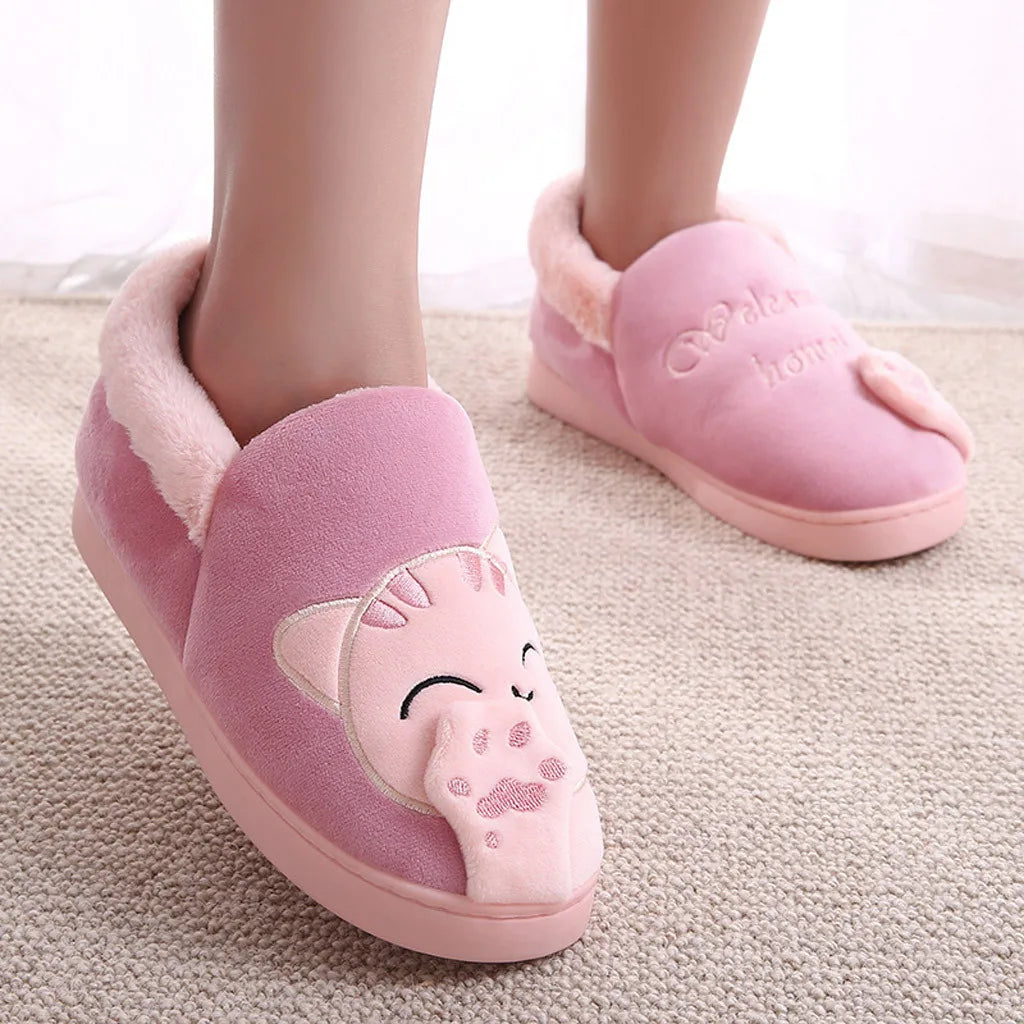 Women's Winter Cat Home Slippers