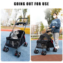 Lightweight Pet Stroller - Foldable Travel Stroller for Small Dogs & Cats