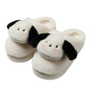 Women's Winter Cartoon Dog Plush Slippers