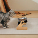 Rustic Wood Dog Bowl Stand