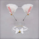 Cat Ear Cosplay Costume Set - Anime Headband & Claw Gloves with Bell