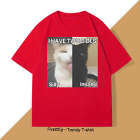 Silly & Insane Cat Meme Tee