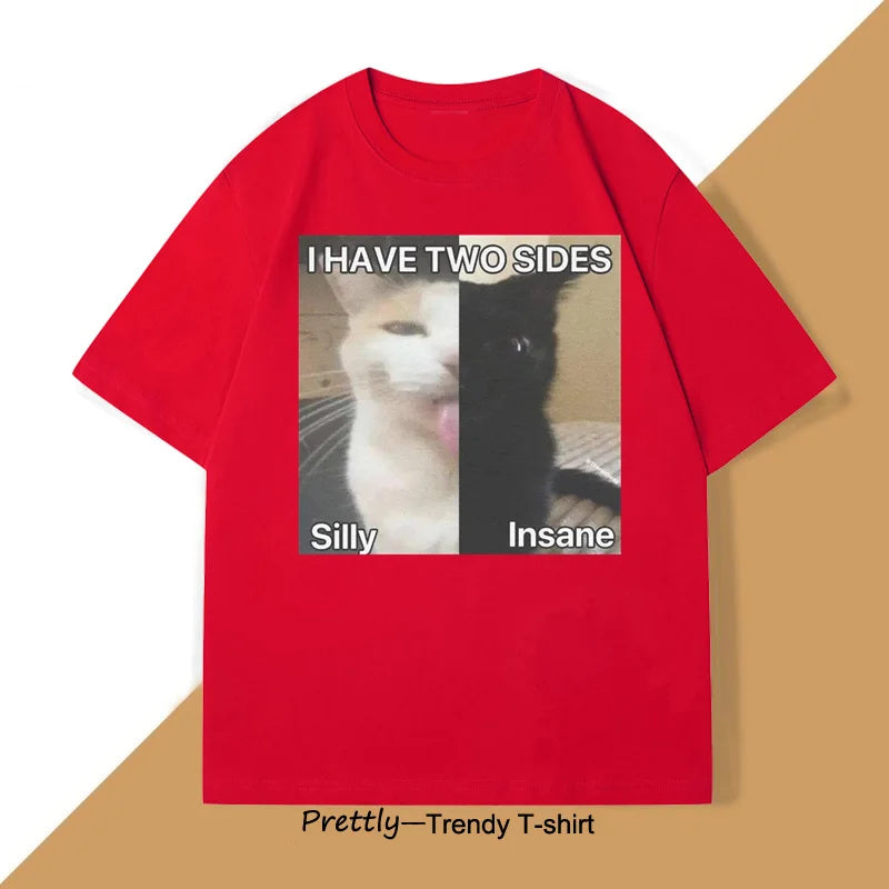 Silly & Insane Cat Meme Tee