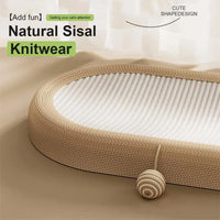 Cat Recliner Lounge - Portable Sisal Scratching Sofa