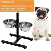 Adjustable Heavy-Duty Bowl Stand by Tail chasers
